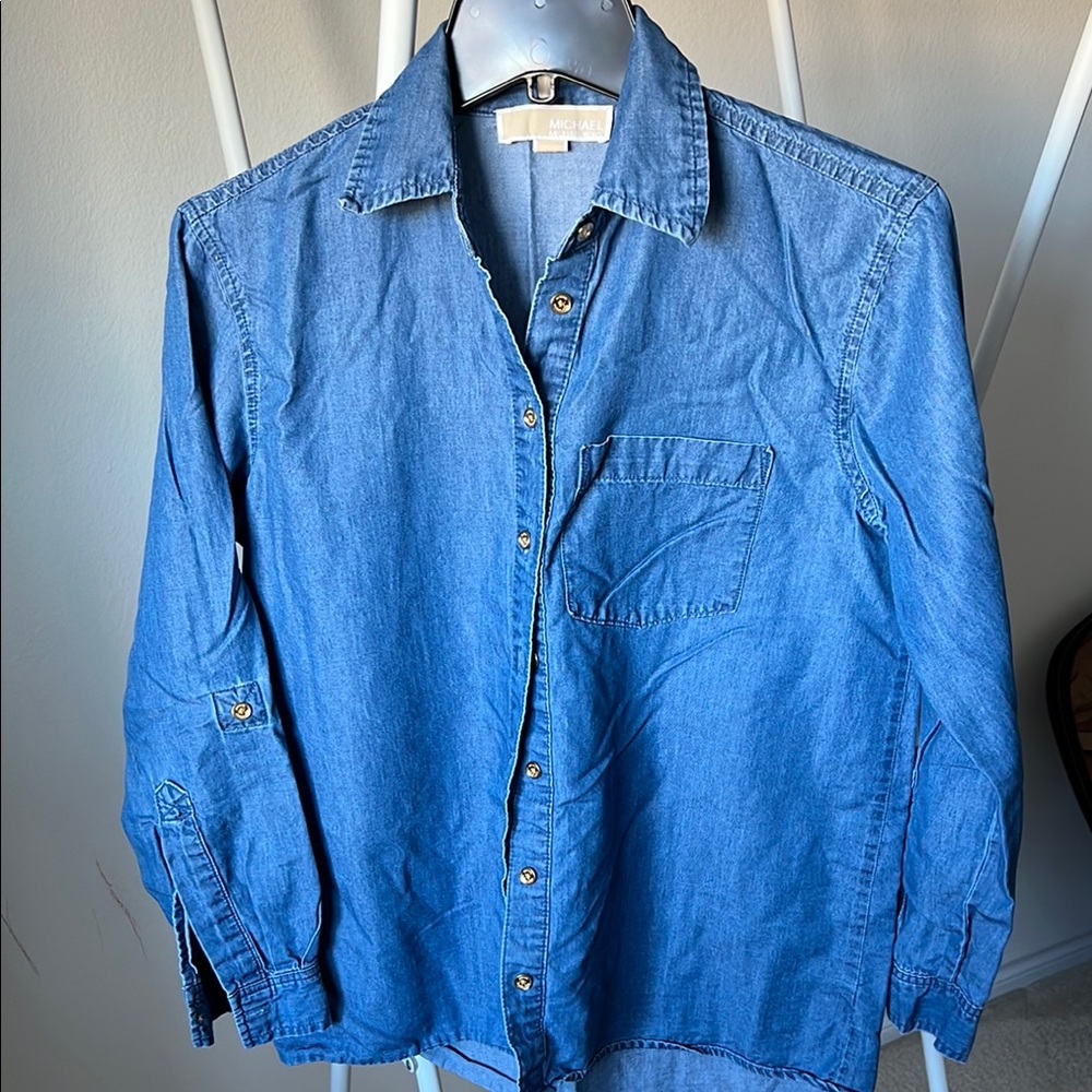 Michael Kors Blue Denim Shirt
